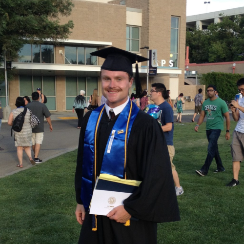 Taylor Stanton at commencement