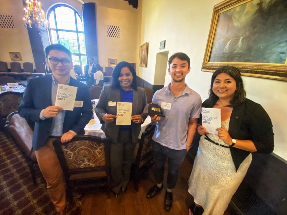 Assistant Dean of Student Affairs Valerie James and the Sacramento Part-Time MBA team 