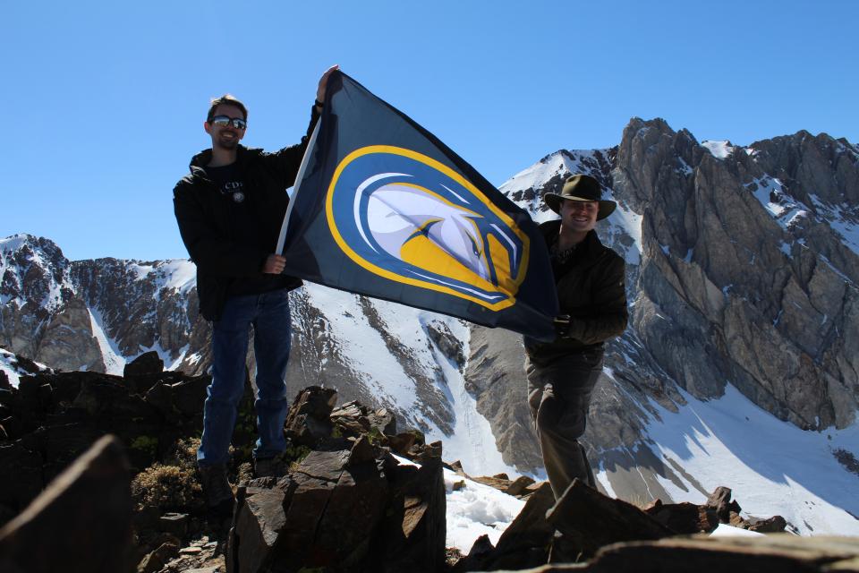 Aggie Flag Over Aggie Peak