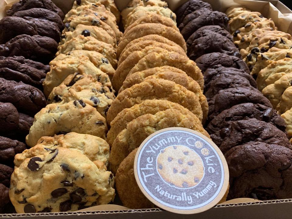 A variety of cookies available at The Yummy Cookie in Roseville. 