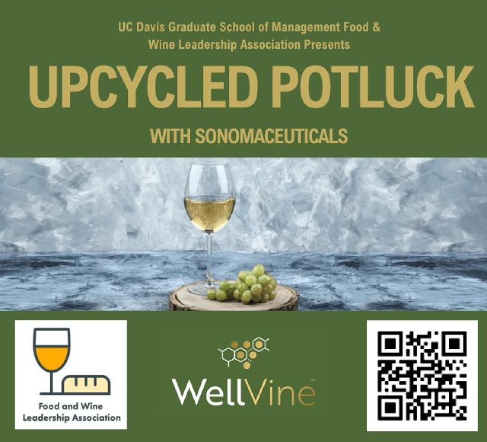 Upcycled potluck event flyer