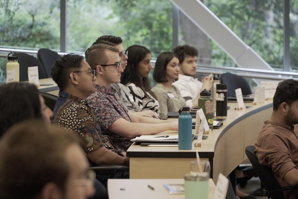 Full-Time MBA student onboarding at Gallagher Hall